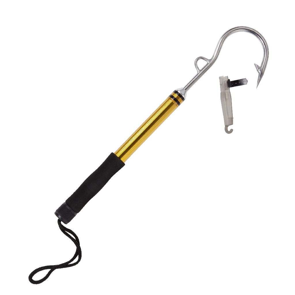 Gaff, Messing/Edelstahl, stabil, 48cm