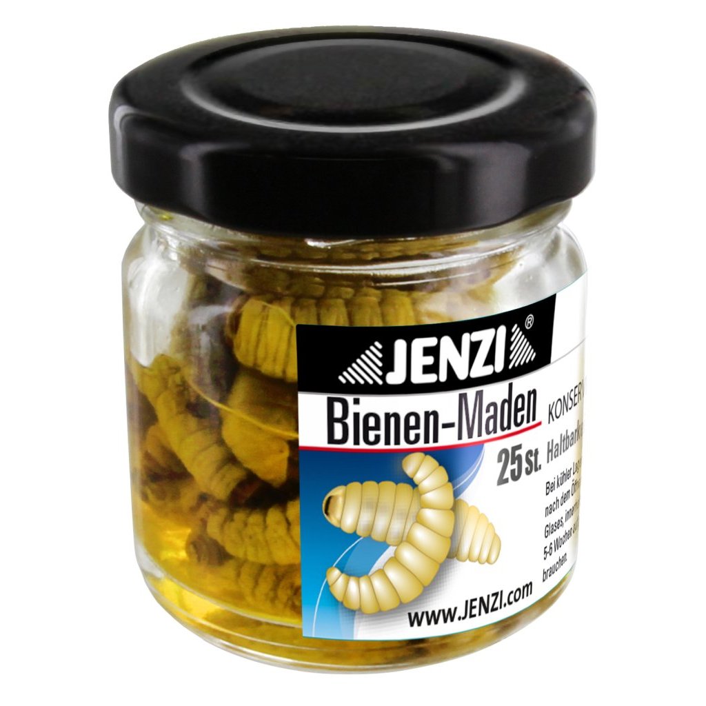 Bienenmaden konserv. Glas Gelb