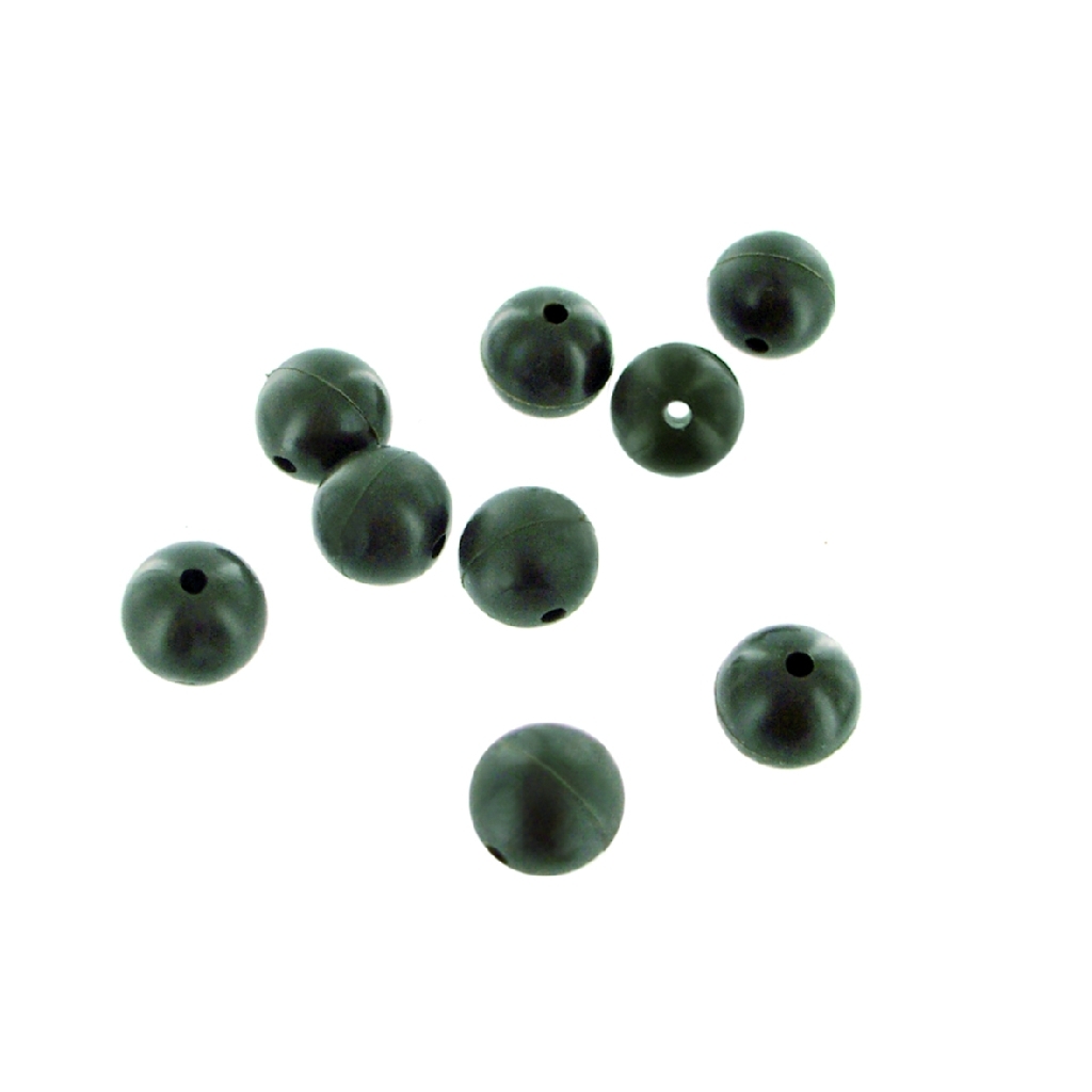Soft Tapered Beads 6 mm, green