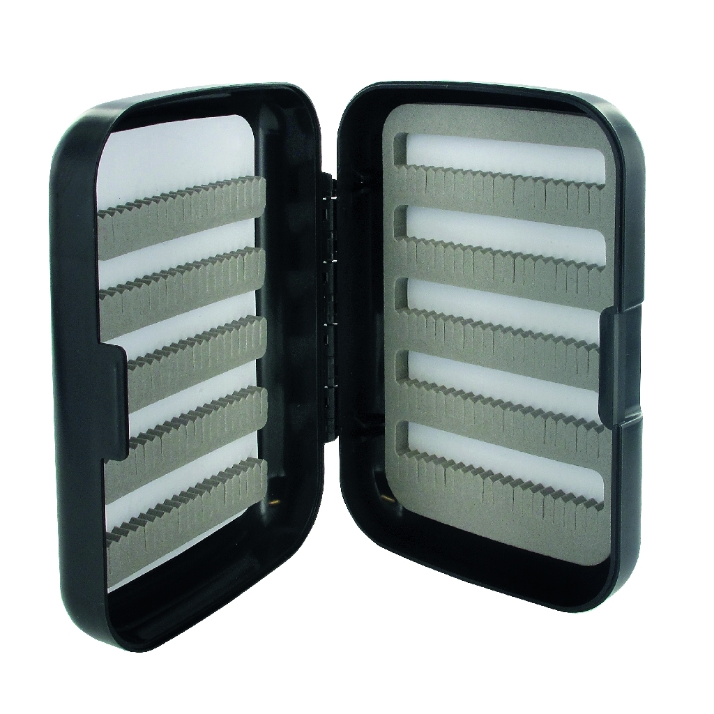 INSPIRE Fliegenbox Schwarz mit 10 Fächer, 128x86x34MM